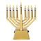 Vintiquewise Wall Mount 9-Branch Hanukkah Menorah with LED Candles Illuminated Display Contemporary Decorative Accent Judaica Centerpiece and Meaningful Gift for Hanukkah Celebrations